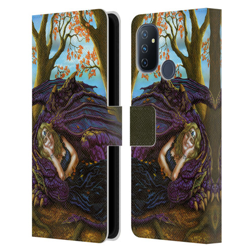 Ed Beard Jr Dragon Friendship Escape To The Land Of Nod Leather Book Wallet Case Cover For OnePlus Nord N100