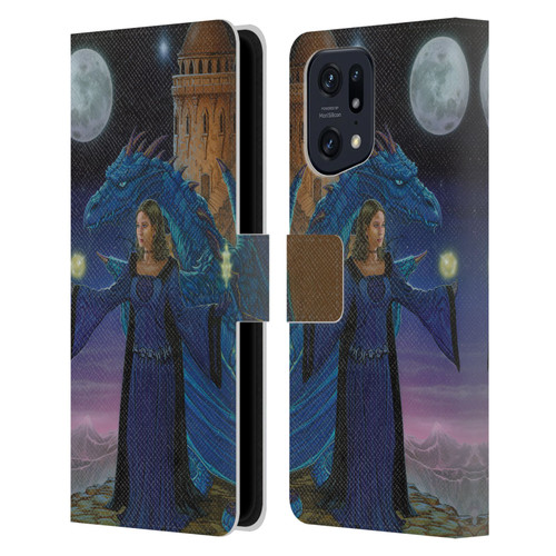 Ed Beard Jr Dragon Friendship Destiny Leather Book Wallet Case Cover For OPPO Find X5