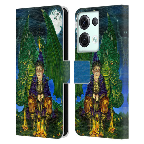 Ed Beard Jr Dragon Friendship Oops Said Leather Book Wallet Case Cover For OPPO Reno8 Pro
