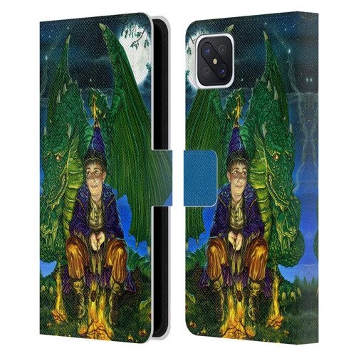 Ed Beard Jr Dragon Friendship Oops Said Leather Book Wallet Case Cover For OPPO Reno4 Z 5G