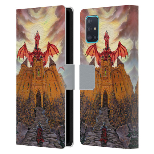 Ed Beard Jr Dragon Friendship Lord Magic Castle Leather Book Wallet Case Cover For Samsung Galaxy A51 (2019)