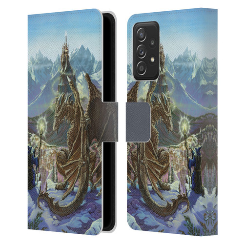 Ed Beard Jr Dragon Friendship Encounter Leather Book Wallet Case Cover For Samsung Galaxy A52 / A52s / 5G (2021)