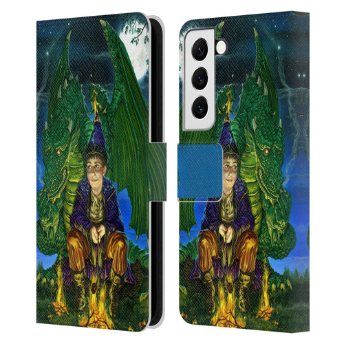 Ed Beard Jr Dragon Friendship Oops Said Leather Book Wallet Case Cover For Samsung Galaxy S22 5G