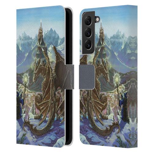 Ed Beard Jr Dragon Friendship Encounter Leather Book Wallet Case Cover For Samsung Galaxy S22+ 5G