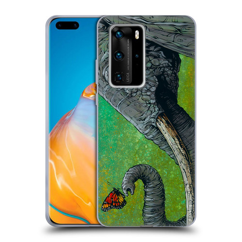 David Lozeau Colourful Grunge The Elephant Soft Gel Case for Huawei P40 Pro / P40 Pro Plus 5G