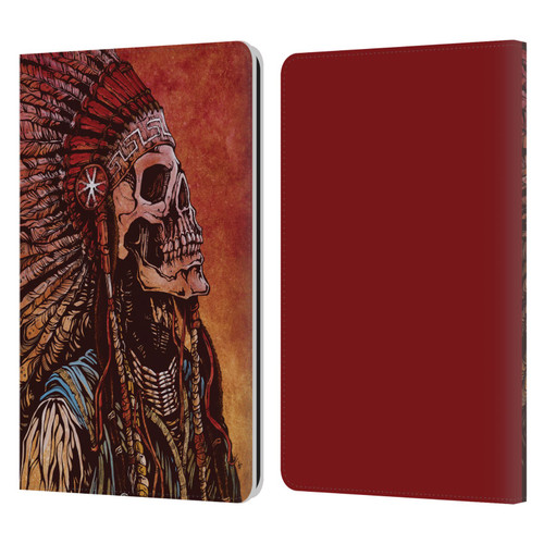 David Lozeau Colourful Grunge Native American Leather Book Wallet Case Cover For Amazon Kindle Paperwhite 1 / 2 / 3