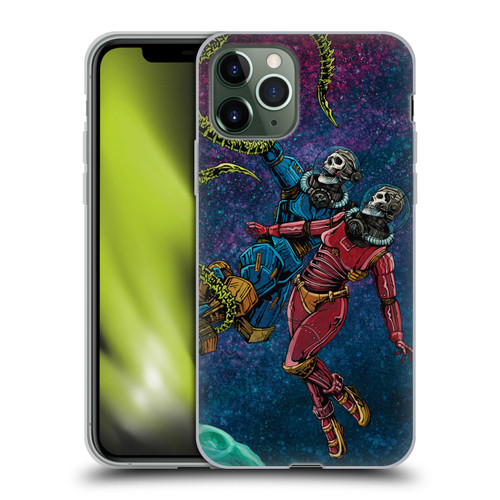 David Lozeau Colourful Grunge Astronaut Space Couple Love Soft Gel Case for Apple iPhone 11 Pro