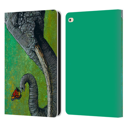 David Lozeau Colourful Grunge The Elephant Leather Book Wallet Case Cover For Apple iPad Air 2 (2014)