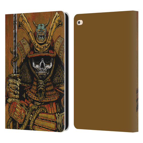 David Lozeau Colourful Grunge Samurai Leather Book Wallet Case Cover For Apple iPad Air 2 (2014)