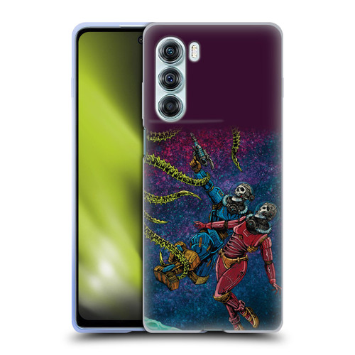David Lozeau Colourful Grunge Astronaut Space Couple Love Soft Gel Case for Motorola Edge S30 / Moto G200 5G