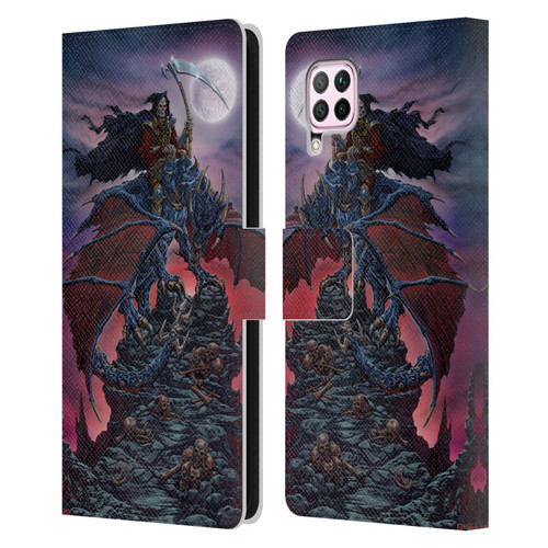 Ed Beard Jr Dragons Reaper Leather Book Wallet Case Cover For Huawei Nova 6 SE / P40 Lite