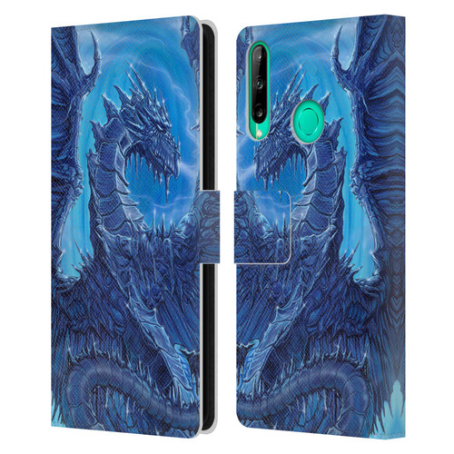 Ed Beard Jr Dragons Glacier Leather Book Wallet Case Cover For Huawei P40 lite E