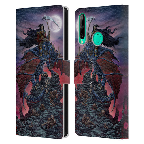 Ed Beard Jr Dragons Reaper Leather Book Wallet Case Cover For Huawei P40 lite E
