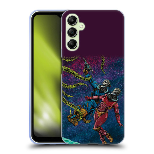 David Lozeau Colourful Grunge Astronaut Space Couple Love Soft Gel Case for Samsung Galaxy A14 5G