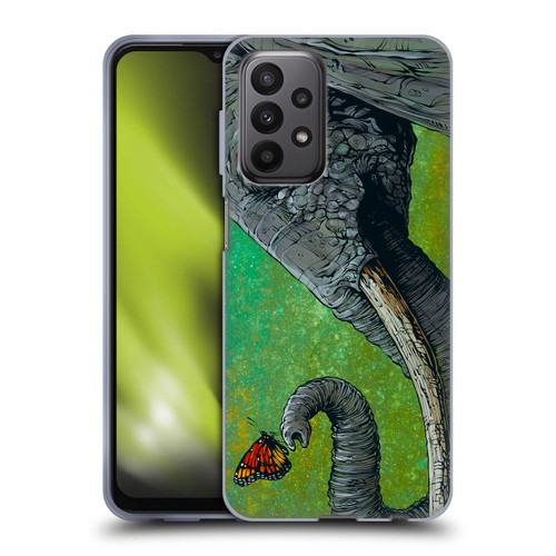 David Lozeau Colourful Grunge The Elephant Soft Gel Case for Samsung Galaxy A23 / 5G (2022)