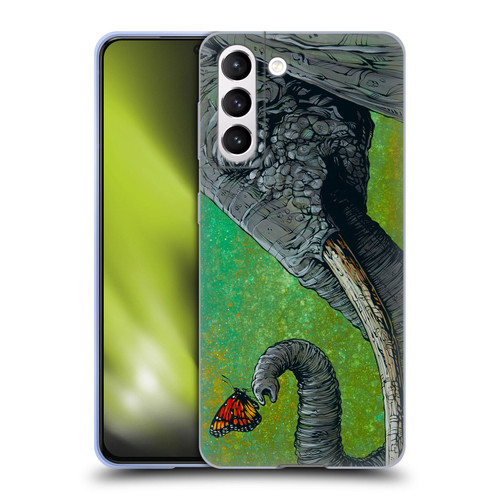 David Lozeau Colourful Grunge The Elephant Soft Gel Case for Samsung Galaxy S21 5G