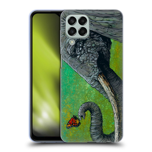 David Lozeau Colourful Grunge The Elephant Soft Gel Case for Samsung Galaxy M33 (2022)