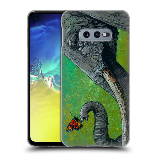 David Lozeau Colourful Grunge The Elephant Soft Gel Case for Samsung Galaxy S10e