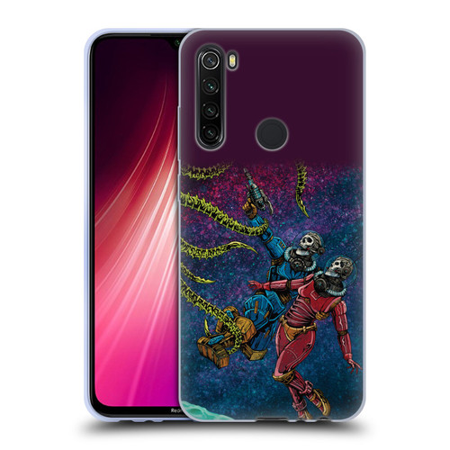 David Lozeau Colourful Grunge Astronaut Space Couple Love Soft Gel Case for Xiaomi Redmi Note 8T