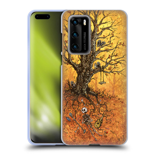 David Lozeau Colourful Art Tree Of Life Soft Gel Case for Huawei P40 5G