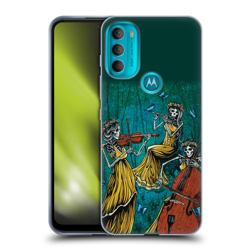 David Lozeau Colourful Art Three Female Soft Gel Case for Motorola Moto G71 5G