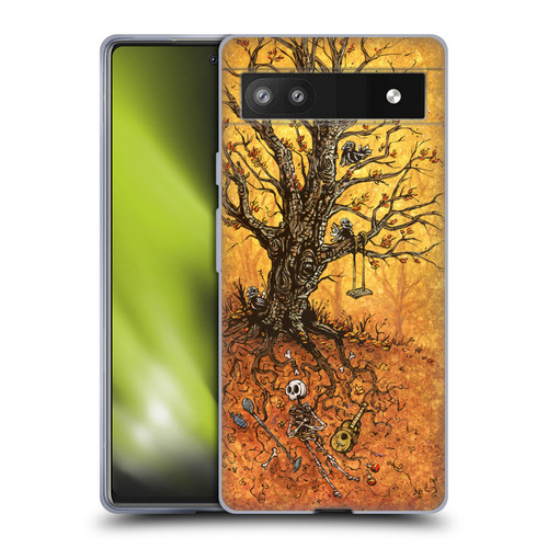 David Lozeau Colourful Art Tree Of Life Soft Gel Case for Google Pixel 6a