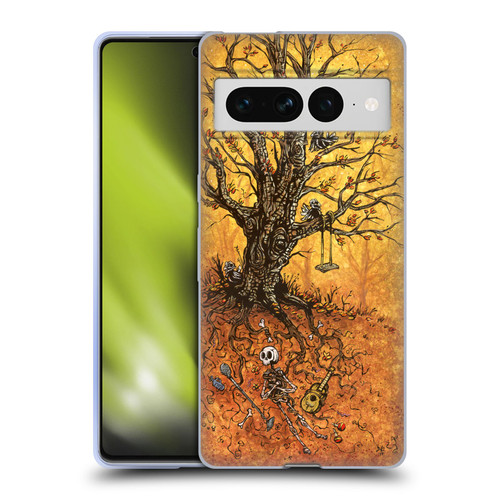 David Lozeau Colourful Art Tree Of Life Soft Gel Case for Google Pixel 7 Pro