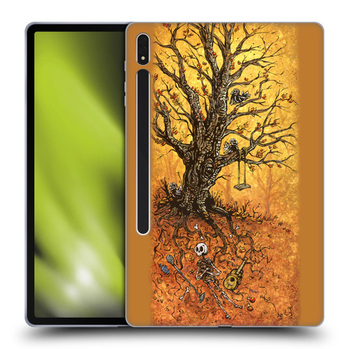 David Lozeau Colourful Art Tree Of Life Soft Gel Case for Samsung Galaxy Tab S8 Plus