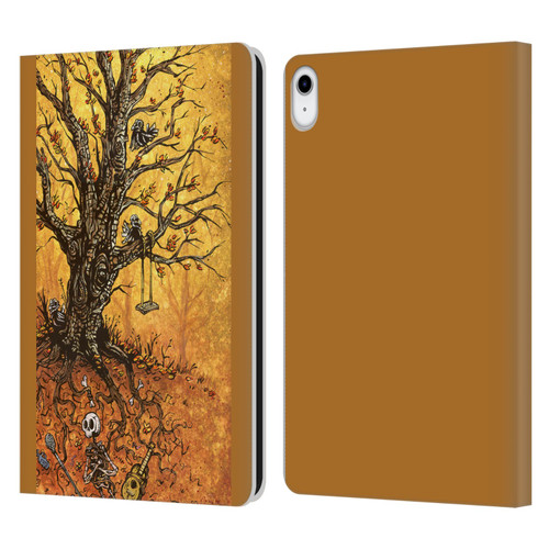 David Lozeau Colourful Art Tree Of Life Leather Book Wallet Case Cover For Apple iPad 10.9 2022/2025