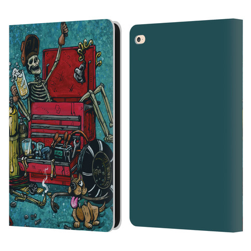 David Lozeau Colourful Art Garage Leather Book Wallet Case Cover For Apple iPad Air 2 (2014)