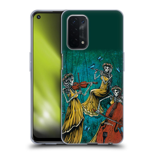 David Lozeau Colourful Art Three Female Soft Gel Case for OPPO A54 5G