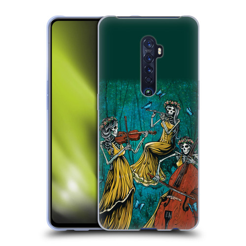 David Lozeau Colourful Art Three Female Soft Gel Case for OPPO Reno 2