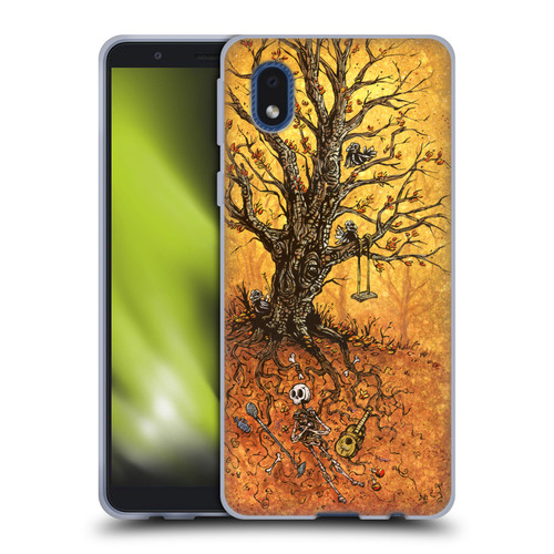 David Lozeau Colourful Art Tree Of Life Soft Gel Case for Samsung Galaxy A01 Core (2020)