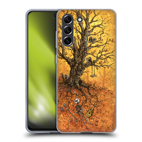 David Lozeau Colourful Art Tree Of Life Soft Gel Case for Samsung Galaxy S21 FE 5G
