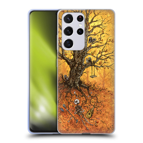 David Lozeau Colourful Art Tree Of Life Soft Gel Case for Samsung Galaxy S21 Ultra 5G