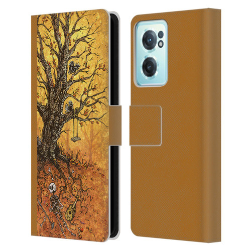 David Lozeau Colourful Art Tree Of Life Leather Book Wallet Case Cover For OnePlus Nord CE 2 5G