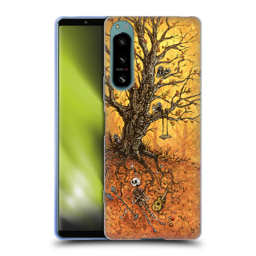 David Lozeau Colourful Art Tree Of Life Soft Gel Case for Sony Xperia 5 IV