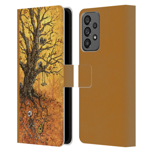 David Lozeau Colourful Art Tree Of Life Leather Book Wallet Case Cover For Samsung Galaxy A73 5G (2022)