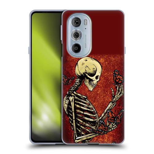 David Lozeau Skeleton Grunge Butterflies Soft Gel Case for Motorola Edge X30