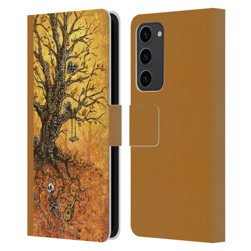 David Lozeau Colourful Art Tree Of Life Leather Book Wallet Case Cover For Samsung Galaxy S23+ 5G