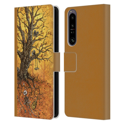 David Lozeau Colourful Art Tree Of Life Leather Book Wallet Case Cover For Sony Xperia 1 IV