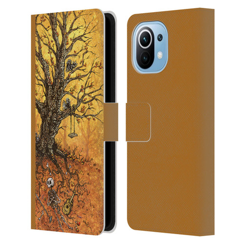 David Lozeau Colourful Art Tree Of Life Leather Book Wallet Case Cover For Xiaomi Mi 11