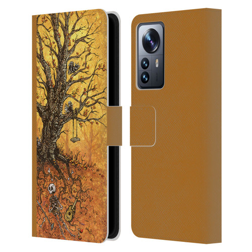 David Lozeau Colourful Art Tree Of Life Leather Book Wallet Case Cover For Xiaomi 12 Pro