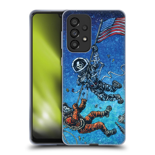 David Lozeau Skeleton Grunge Astronaut Battle Soft Gel Case for Samsung Galaxy A33 5G (2022)
