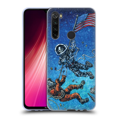 David Lozeau Skeleton Grunge Astronaut Battle Soft Gel Case for Xiaomi Redmi Note 8T