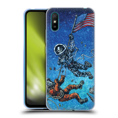David Lozeau Skeleton Grunge Astronaut Battle Soft Gel Case for Xiaomi Redmi 9A / Redmi 9AT