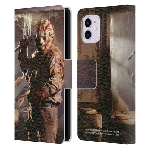 Friday the 13th: Jason Goes To Hell Graphics Jason Voorhees 2 Leather Book Wallet Case Cover For Apple iPhone 11