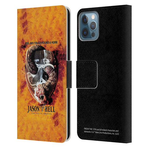 Friday the 13th: Jason Goes To Hell Graphics Key Art Leather Book Wallet Case Cover For Apple iPhone 12 / iPhone 12 Pro