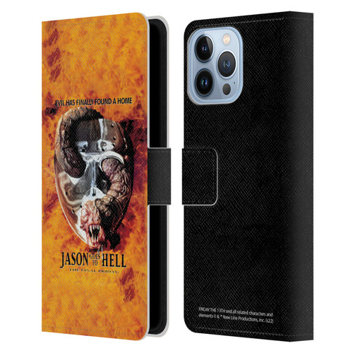 Friday the 13th: Jason Goes To Hell Graphics Key Art Leather Book Wallet Case Cover For Apple iPhone 13 Pro Max