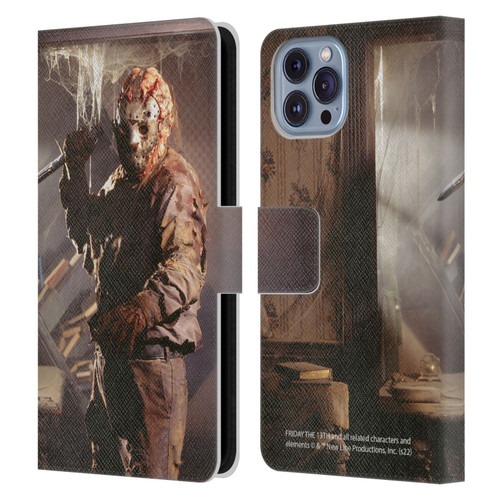 Friday the 13th: Jason Goes To Hell Graphics Jason Voorhees 2 Leather Book Wallet Case Cover For Apple iPhone 14